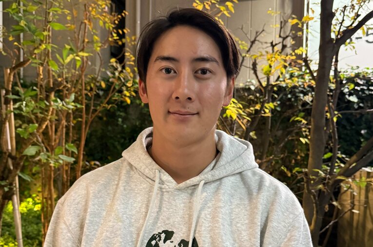 清原正吾の幼なじみで、家族ぐるみの付き合いを続けてきた福住勇志さん（慶應大4年） ©Yuji Yanagawa