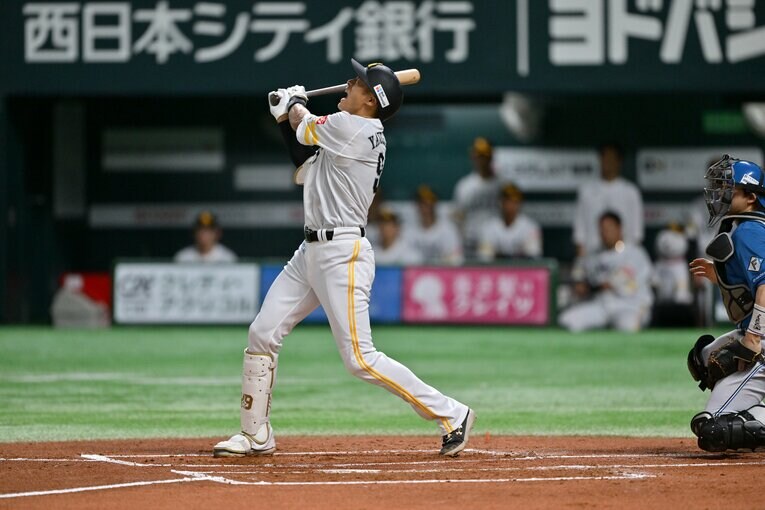 第5戦で4番に置いた柳田も、序盤は2三振。大勢が決したのちの1安打のみに終わった　©Hideki Sugiyama