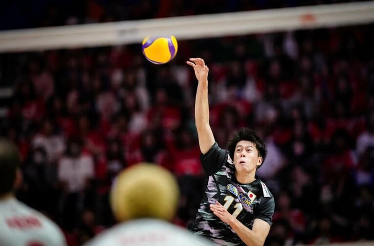 富田将馬（VNLカナダ戦）©Volleyball World
