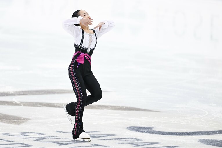 2023年全日本選手権、島田麻央の演技　©︎Asami Enomoto