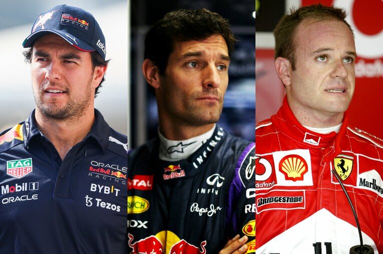 （左から）ペレス、ウェーバー、バリチェロ。時代は異なっても、それぞれがセカンドドライバーの悲哀を味わってきた ／ photograph by Getty Images