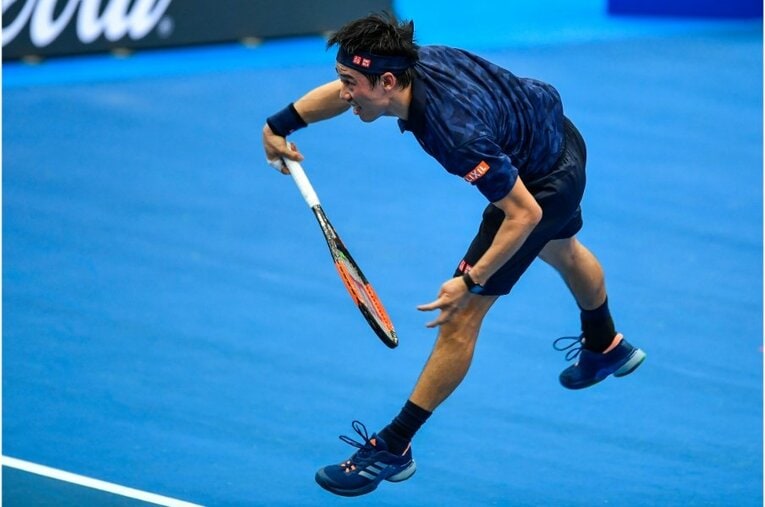 2016年の錦織　©Takuya Sugiyama