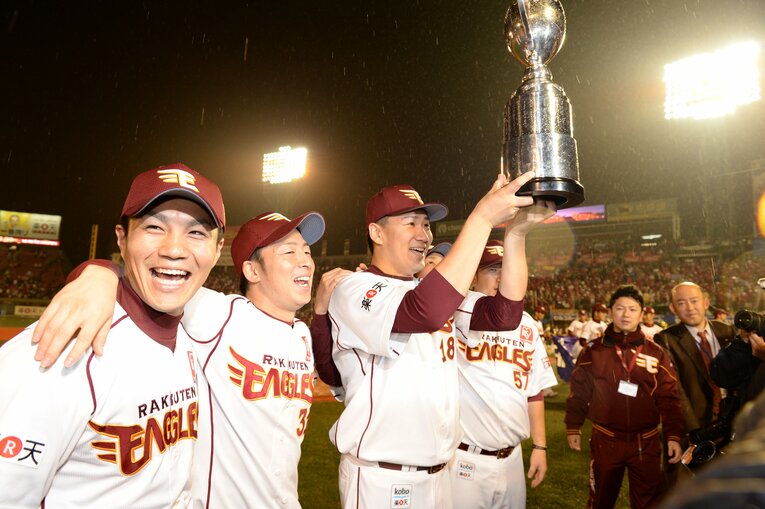 楽天が悲願の日本一になった2013年の日本シリーズではフル回転し、MVPに選ばれた　©Naoya Sanuki