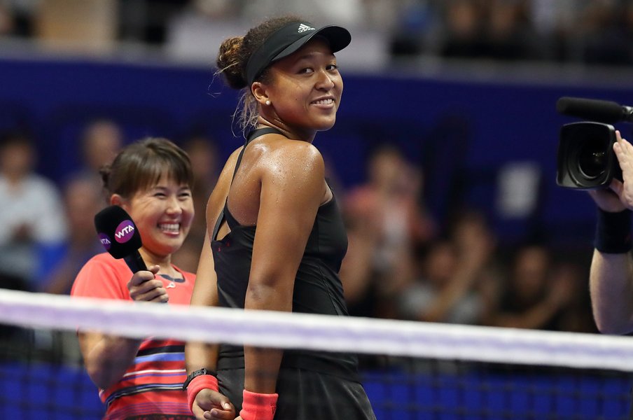 大坂なおみ、100点満点の凱旋勝利。鬼門の「優勝直後」を悠々と突破。<Number Web> photograph by AFLO