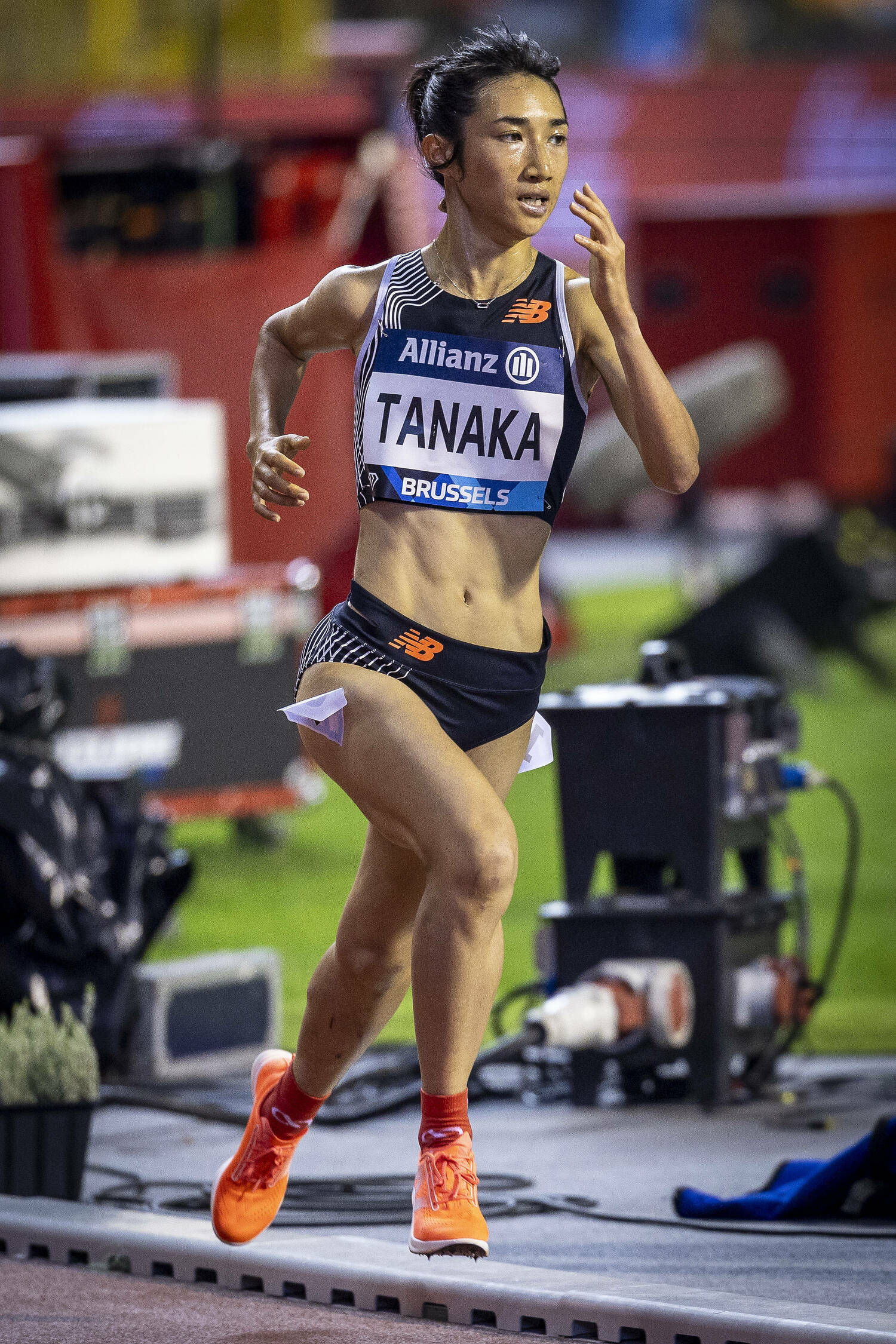 2023年9月のダイヤモンドリーグ5000mで14分29秒18の日本記録を樹立した田中希実　©︎AFLO