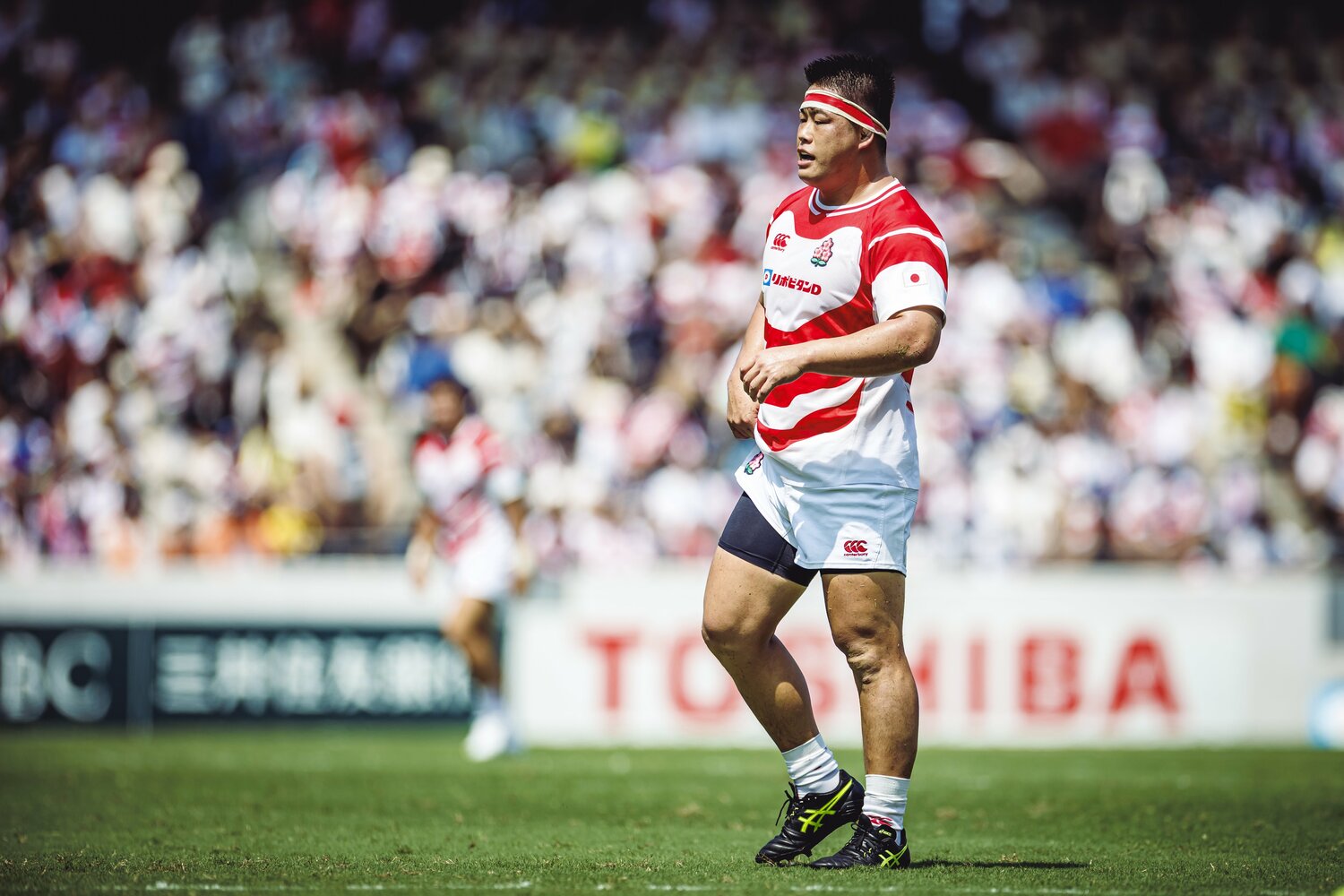 試合後には体重が「3~4kg減った」というプロップの竹内 ©︎Kiichi Matsumoto