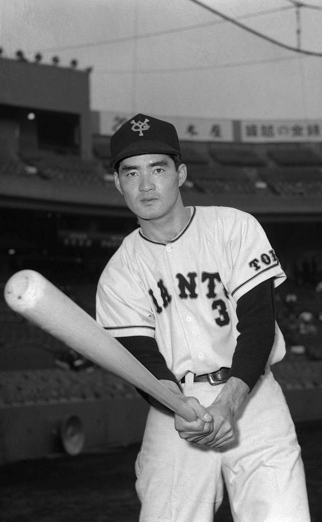 現役時代の長嶋　©JIJI PRESS