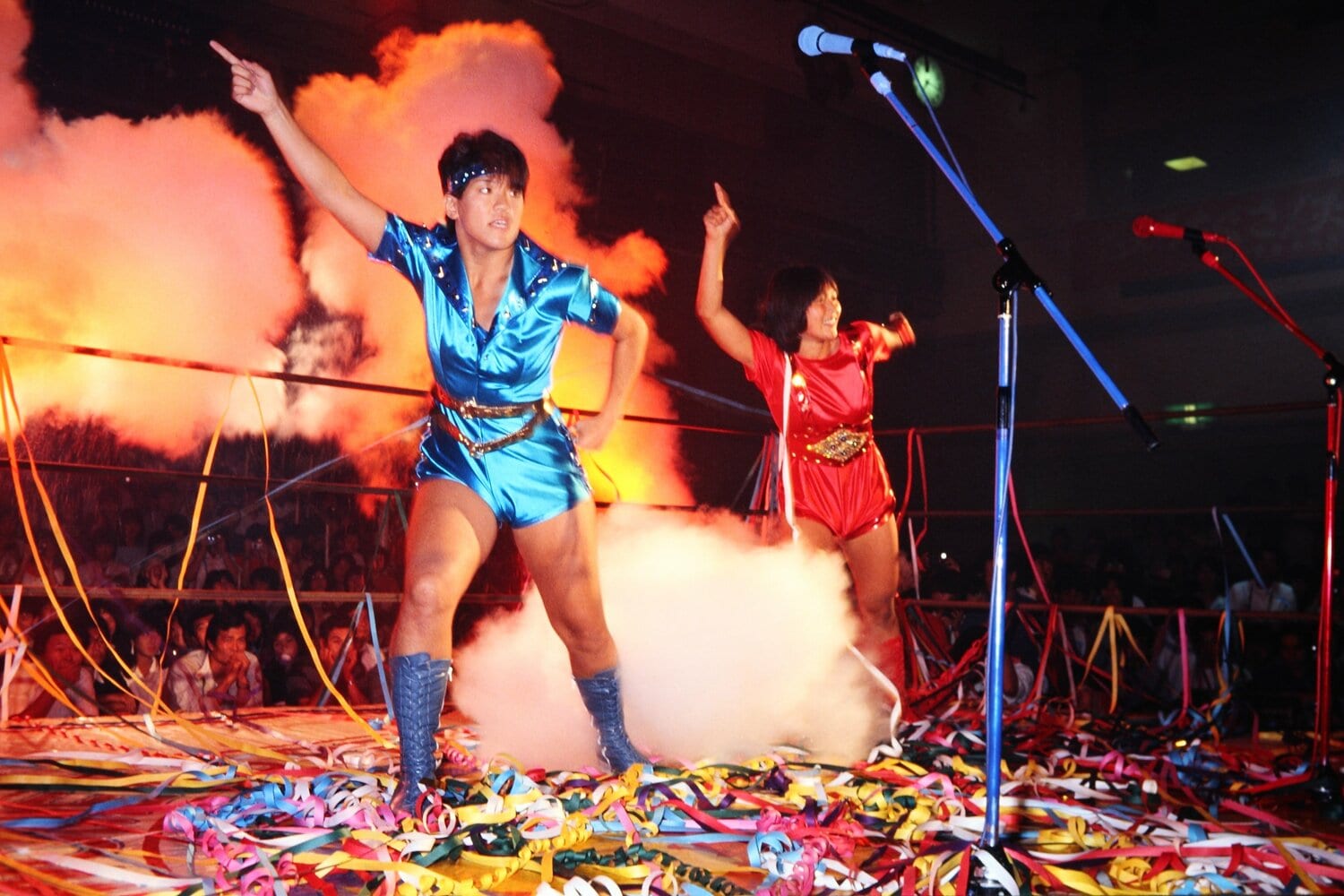 女子プロレスファンの枠を超える人気を誇ったクラッシュ・ギャルズ　©AFLO