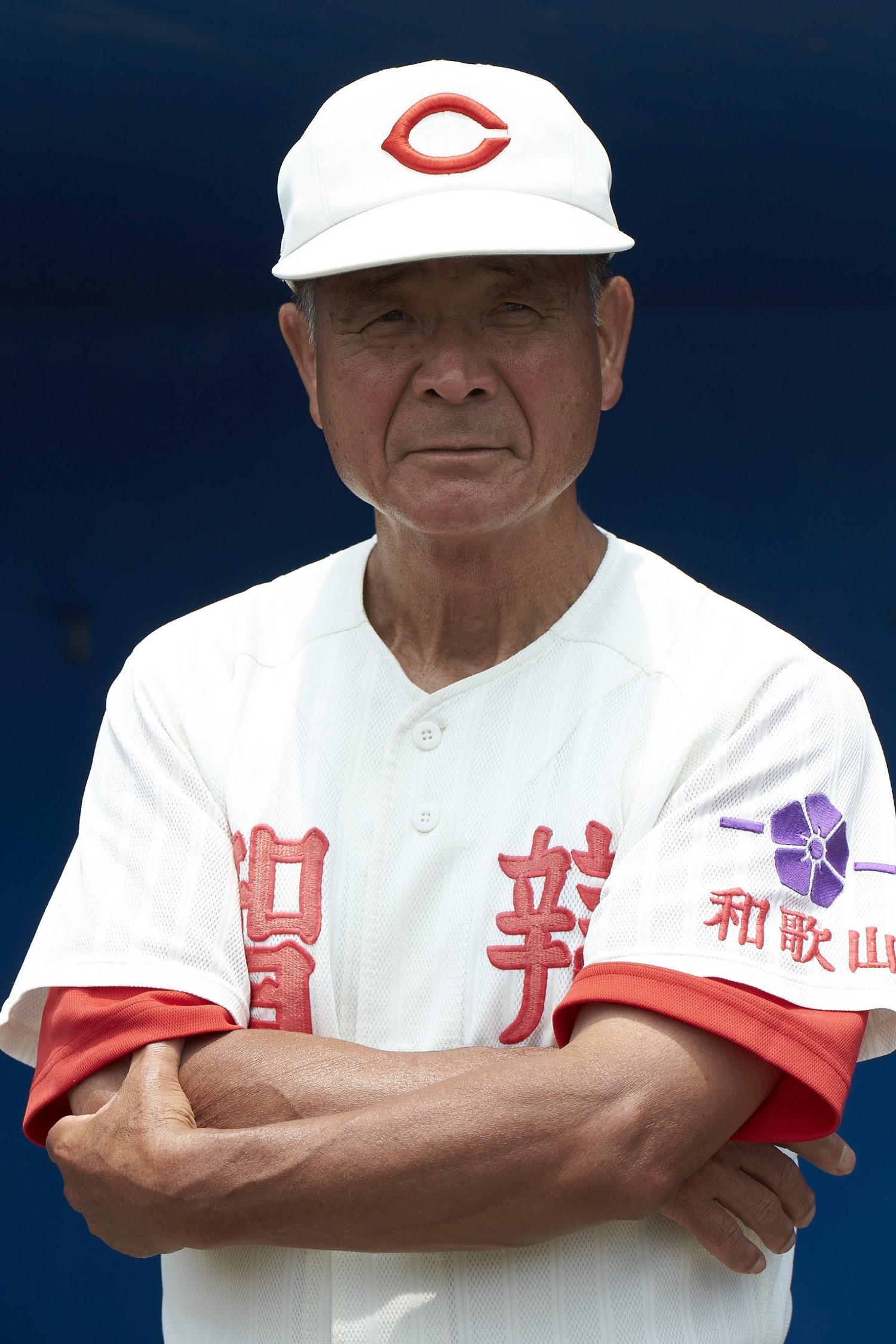 智弁和歌山の監督時代の高嶋氏　©Tadashi Shirasawa