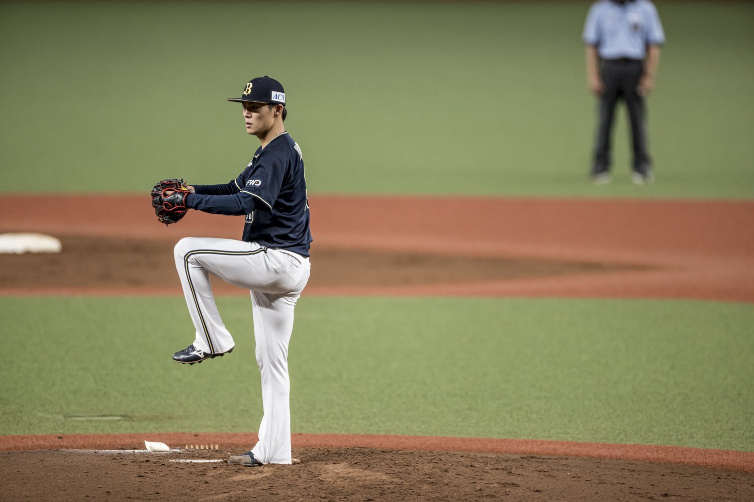 本田が参考にしたという山本由伸の投球フォーム　©︎Kiichi Matsumoto