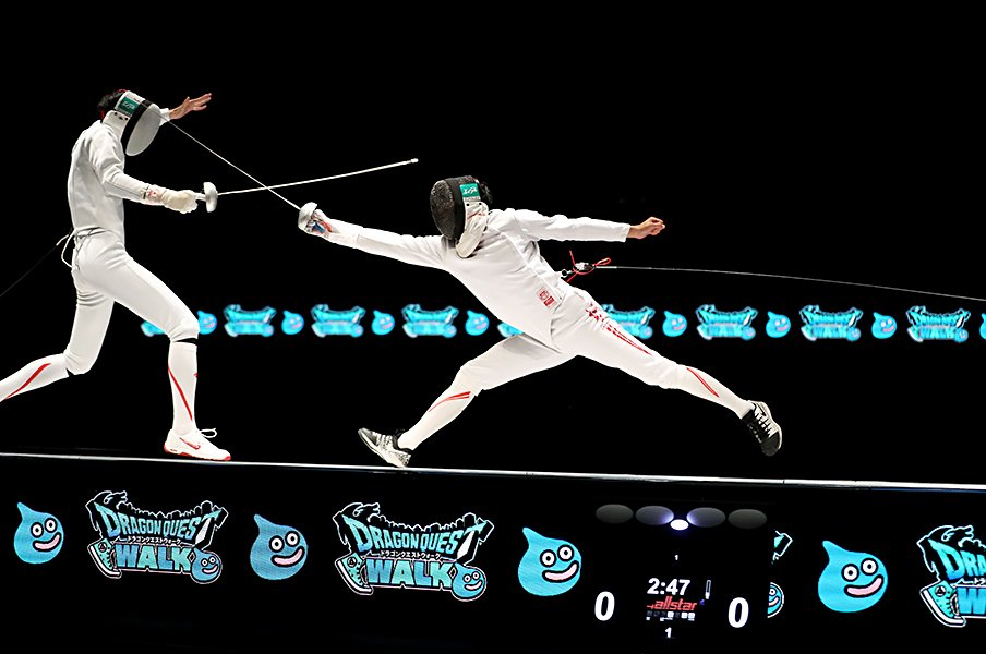 ドラクエとコラボした決勝戦って？ 全日本フェンシング選手権の“魅せる”演出がすごい＜Number Web＞ photograph by Japan Fencing Federation