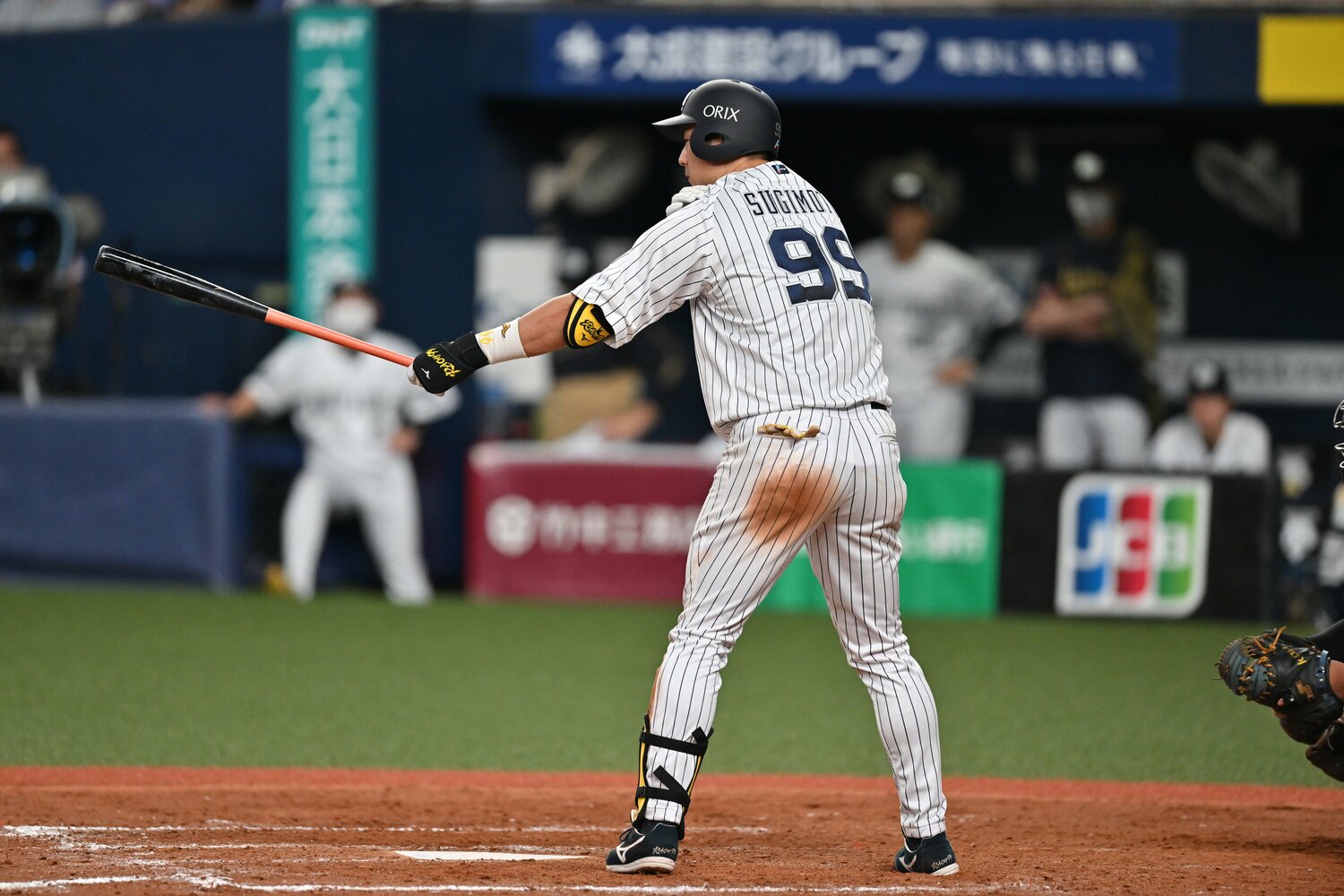 昨季本塁打王に輝いた杉本　©Hideki Sugiyama