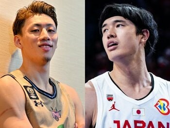 渡邊雄太の復帰は「リーグの均衡を崩す可能性も」…Bリーグ王者・琉球のエースが語る“日本の大黒柱”の存在感「外国籍選手を圧倒するレベル」＜Number Web＞ photograph by (L)Hideki Sugiyama、(R)FIBA