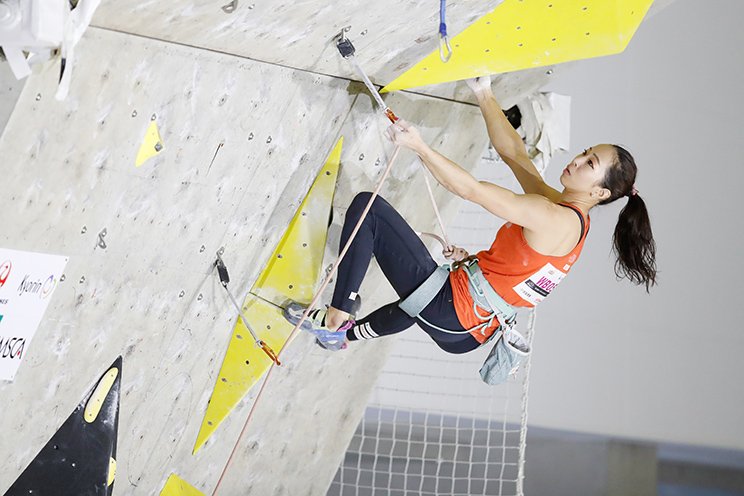 各種目のジャパンカップでも、高い実力をみせた野口啓代。