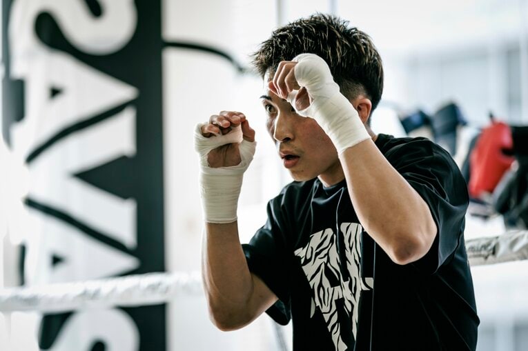 井上尚弥の公開練習　©Kiichi Matsumoto