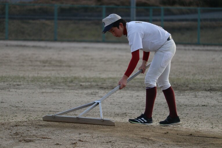 「能力高い子が多い」隠岐ジュニアベースボールクラブの練習風景　©Yuki Kashimoto