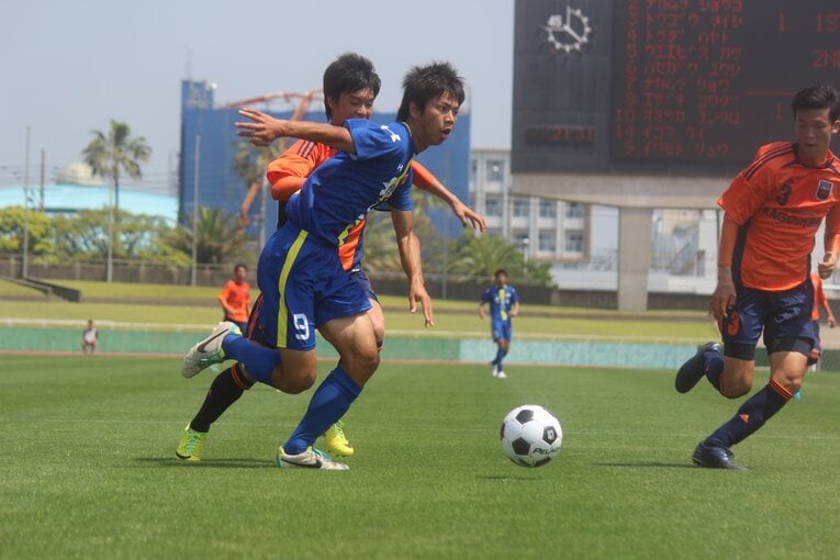 鹿児島城西高校時代の岩元颯オリビエ ©︎Takahito Ando