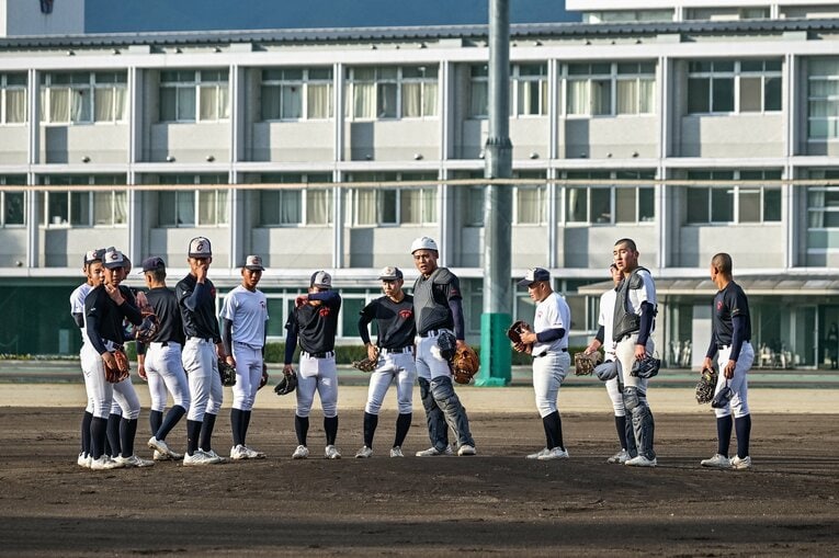 現在の智弁学園の練習風景　©︎Nanae Suzuki