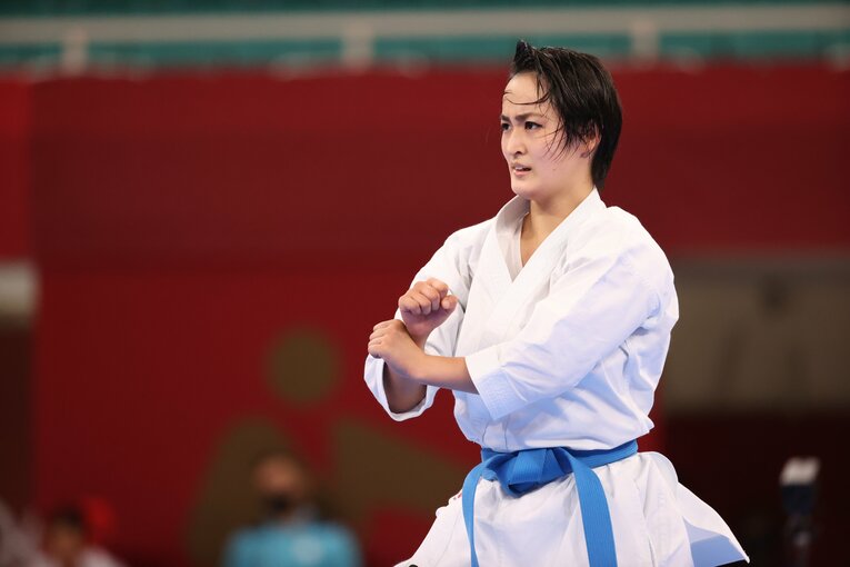 東京五輪では銀メダルを獲得した清水さん　©JMPA