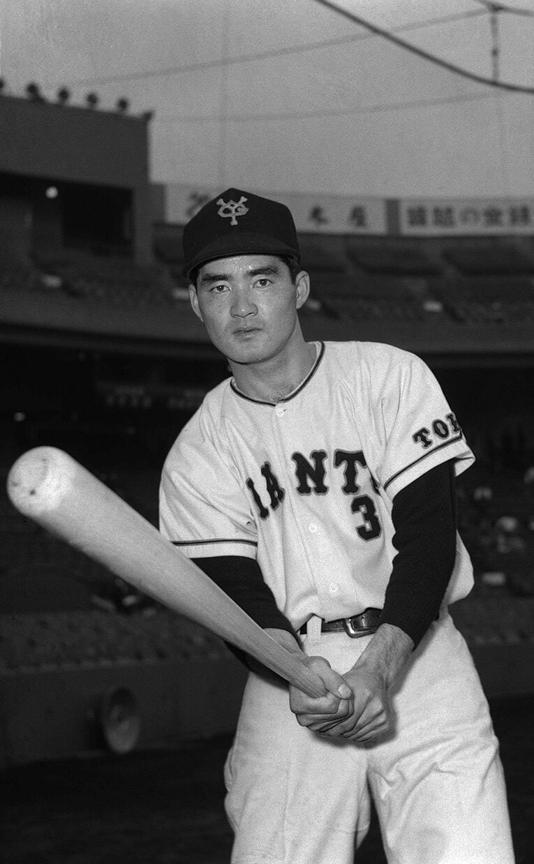 現役時代の長嶋　©JIJI PRESS