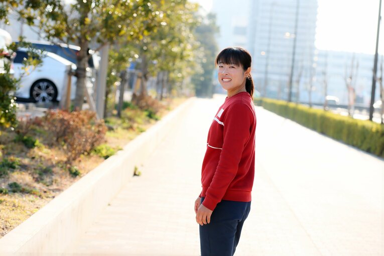 「選手時代より今のほうがコートにいるかも」と充実した表情の森田“コーチ”　©Shigeki Yamamoto