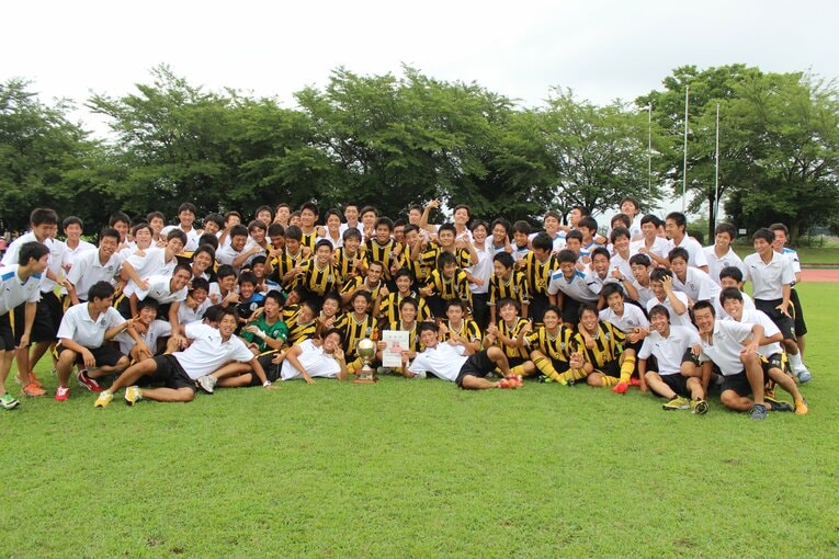 14年県予選を突破して歓喜に沸く前橋育英　©︎Takahito Ando