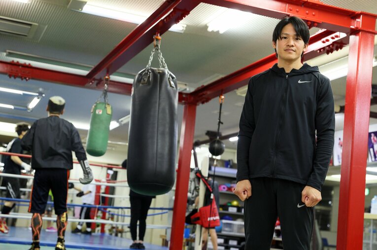 31歳で元陸上日本代表→プロボクサーに転身した木村淳さん。ここまでプロとして2試合に出場し、KO負けを含め多くの経験を積んだという ／ photograph by Shigeki Yamamoto