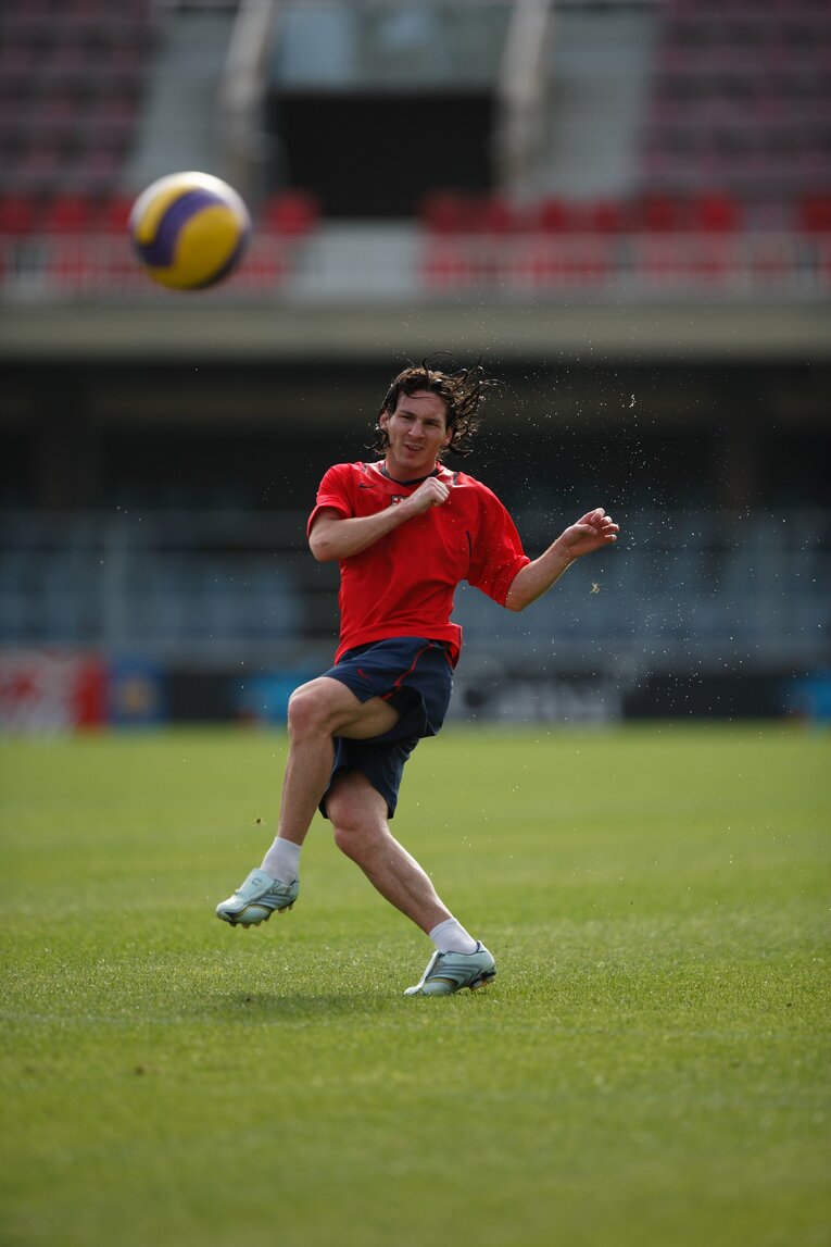 18歳時のメッシ　©Takuya Sugiyama