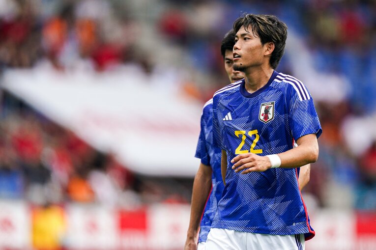 町田浩樹もターンオーバーの試合で代表デビューしたが、その試合には常連勢も要所で出場していた　©Getty Images