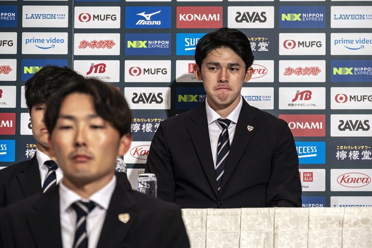 佐々木朗希。吉田正尚のメキシコ戦同点本塁打に「救われる気持ちだった」と率直に振り返った　©Takuya Sugiyama