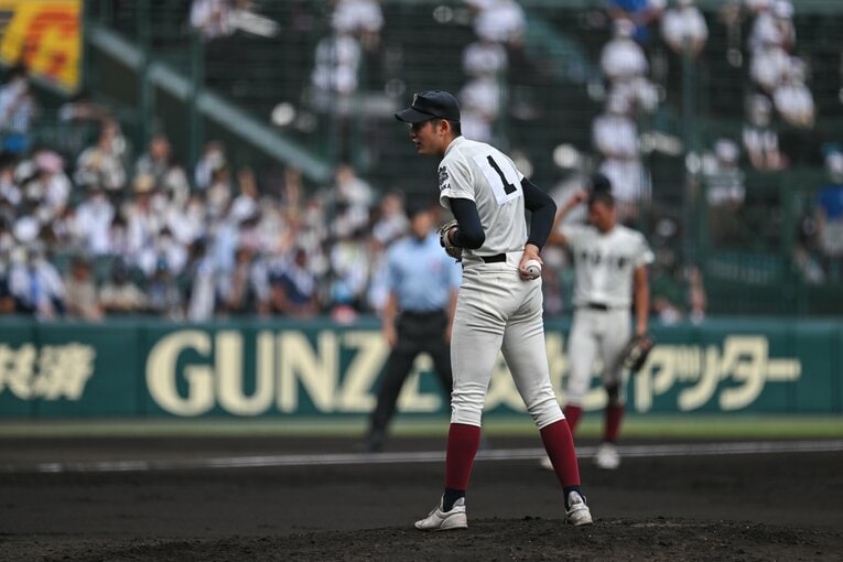 2年前の夏の甲子園ではエースナンバーを背負ってチームを率いた　©Nanae Suzuki