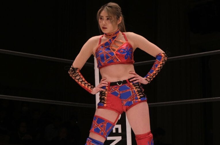 マリーゴールドで活躍する女子プロレスラーの橘渚 ／ photograph by Norihiro Hashimoto