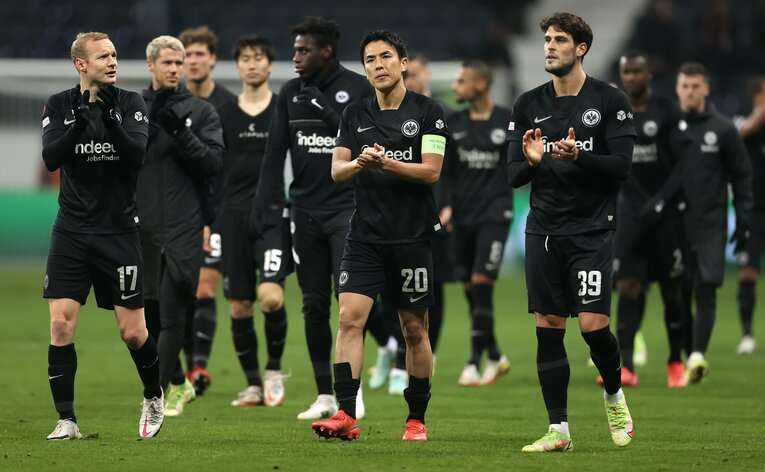 長谷部がスタメン出場するようになって以降、フランクフルトは好転した　©Getty Images