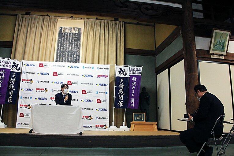 王将戦第1局前日の様子　©NumberWeb