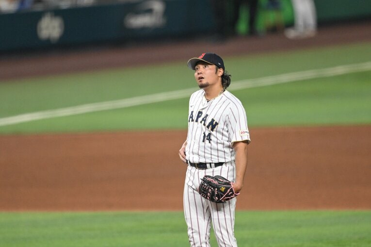 試合を決定づける逆転3ランを浴びた伊藤。高めの直球を続けたことを米誌は「最悪の選択」と表現した　©Nanae Suzuki