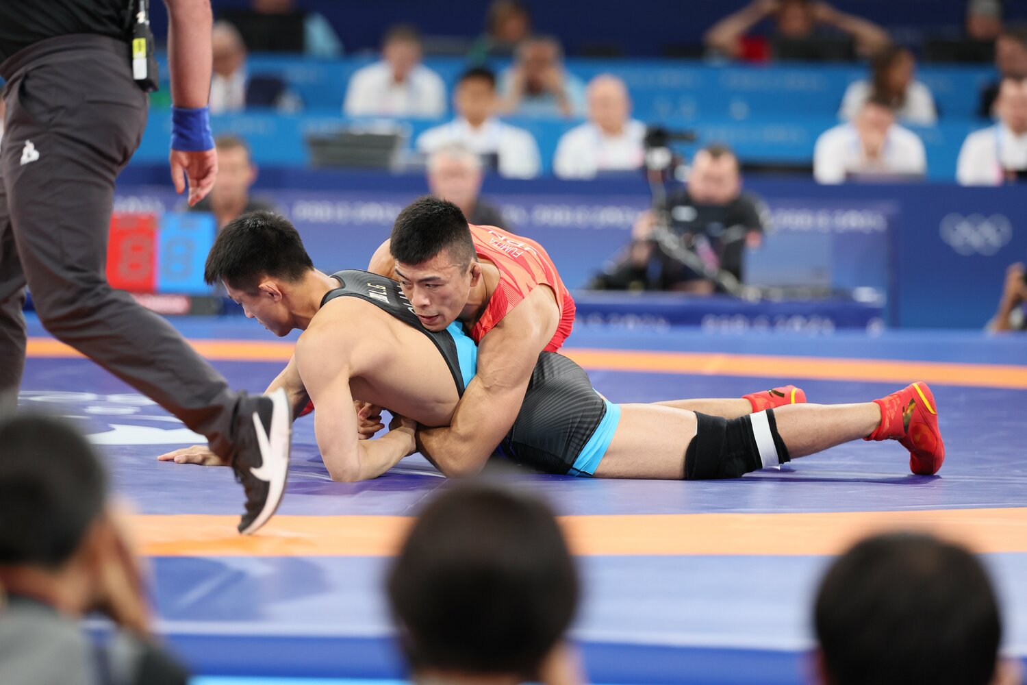 文田健一郎の緻密なレスリングのバックボーンには父の教えがあった ©JMPA