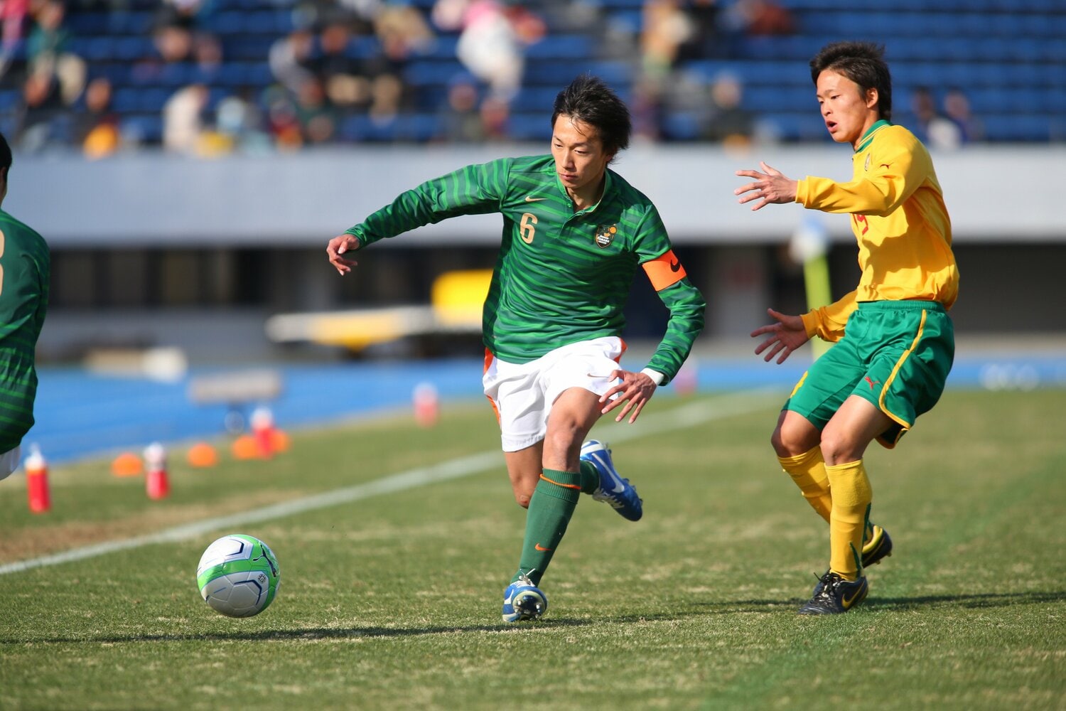 高3時の選手権、星陵戦での室屋　©Kenzaburo Matsuoka/AFLO