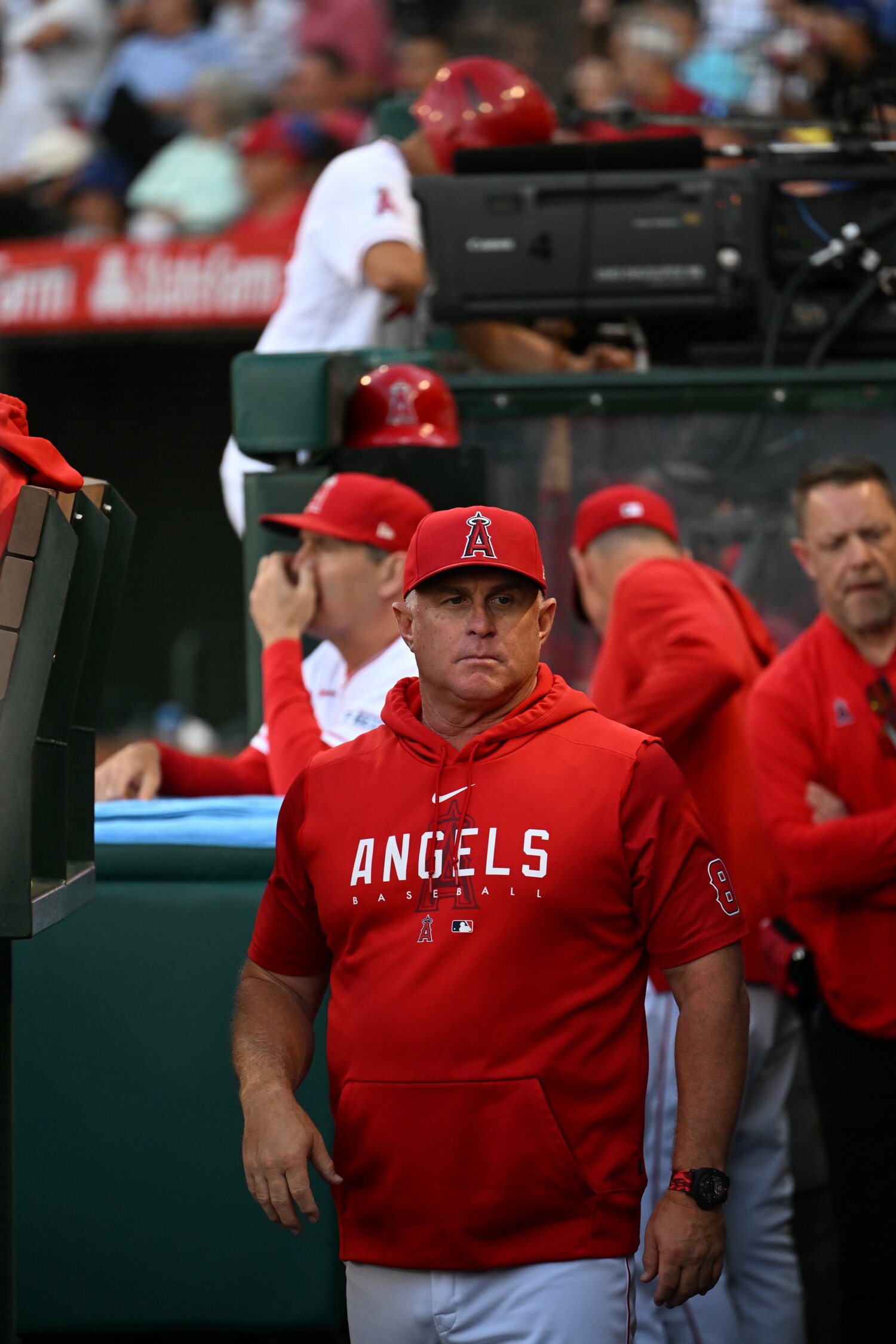 2022年シーズン途中から2023年、エンゼルスを率いたフィル・ネビン監督 ©Nanae Suzuki