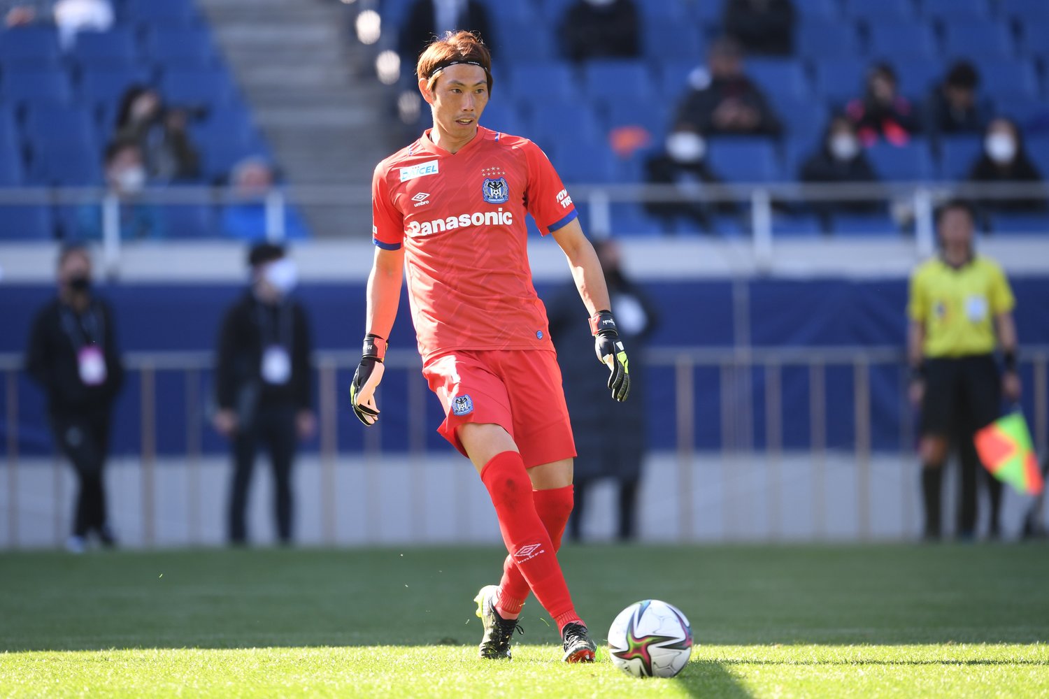 G大阪の守護神・東口。2月20日のゼロックス杯では川崎フロンターレ相手に、2-3で惜しくも敗れた　©Getty Imagse