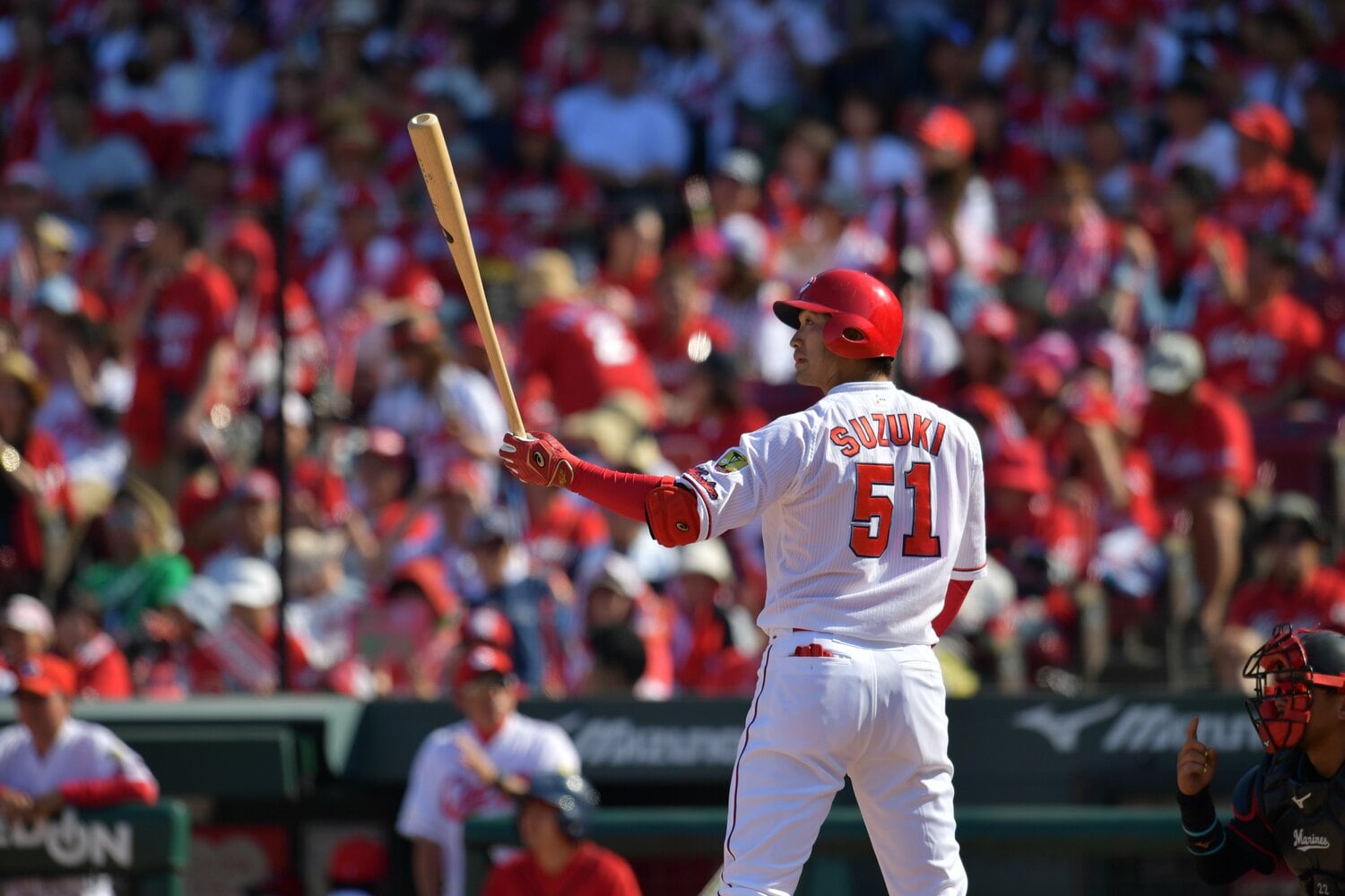 2017年の鈴木誠也。カープ出身の野手としてアメリカでどんな戦いを見せてくれるか　©Hideki Sugiyama