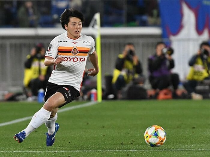 “とにかく仕掛ける”相馬勇紀。凸凹2トップは名古屋の武器になる?<Number Web> photograph by Getty Images