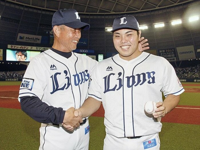 球団史上最速タイの158キロを記録。西武・平良海馬はマウンド度胸満点。<Number Web> photograph by Kyodo News