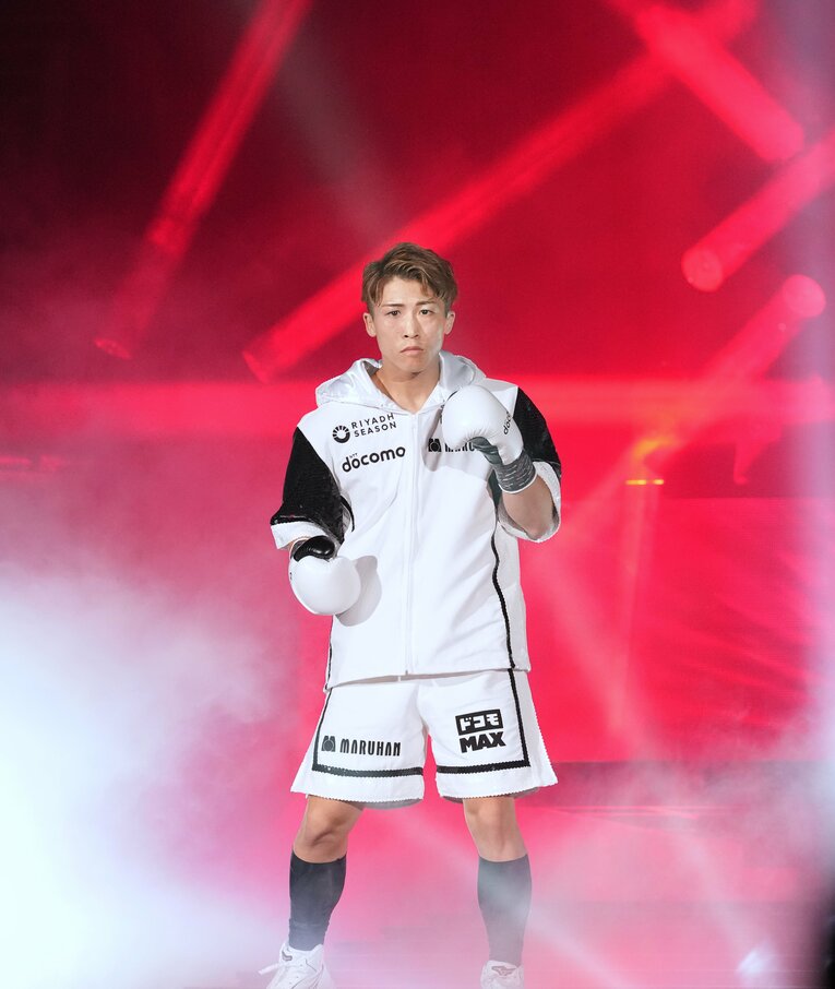 井上尚弥の入場。9月14日、IGアリーナ　©Naoki Fukuda