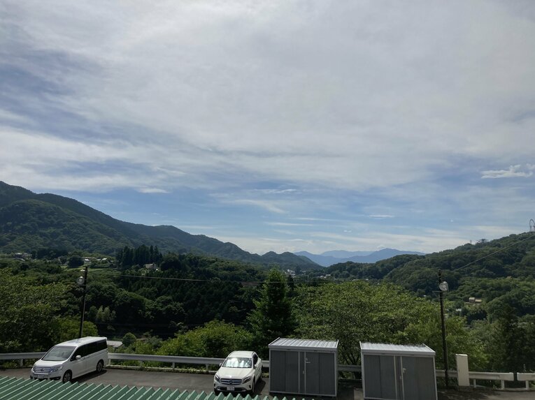 硬式野球部寮から望む　©Number Web