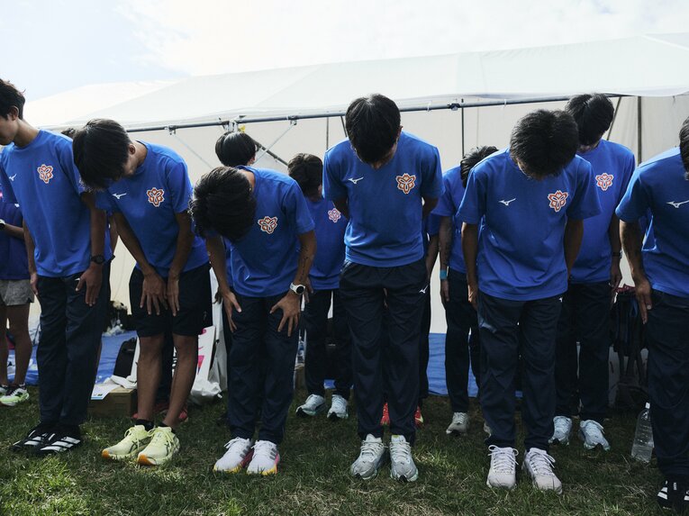 予選会での日体大　©Yuki Suenaga