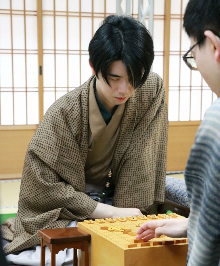 第2局の藤井　©日本将棋連盟