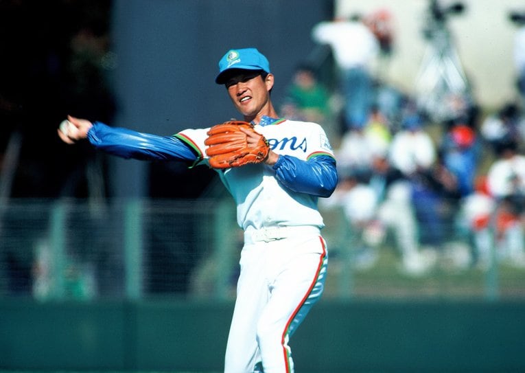 現役時代の辻発彦（1987年の日本シリーズ）　©BUNGEISHUNJU