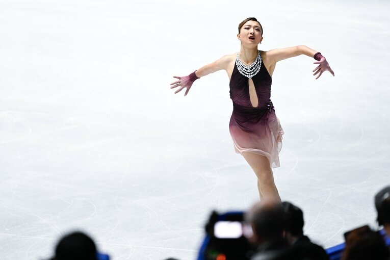自身最後の全日本選手権で圧巻の演技を見せた坂本花織【スワイプするとそのほかの写真もご覧になれます】　©Asami Enomoto