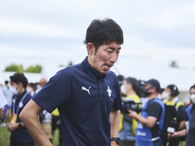 立教大の上野監督　©Yuki Suenaga