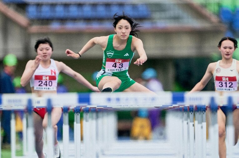 4月に青学大に入学したばかりだが、早々に結果を出した井上　©Yuki Suenaga